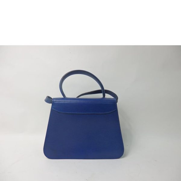 34414 2 Celine Trapezoid 2Way Bag Vintage Blue