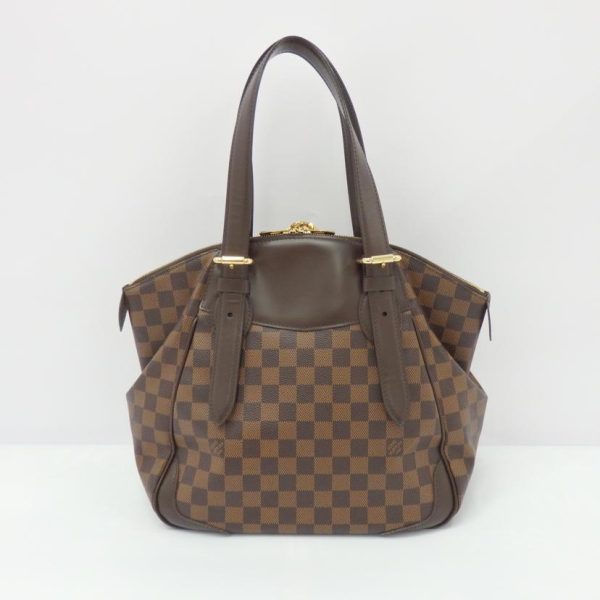 34460 2 Louis Vuitton Verona MM Damier Tote Bag Brown