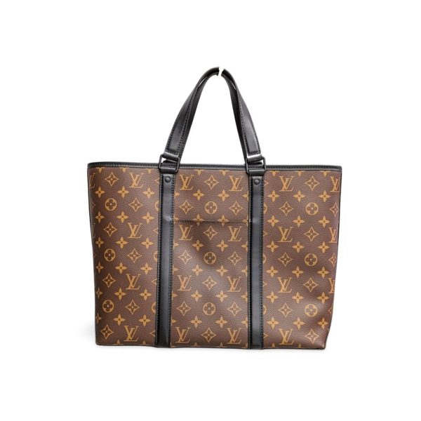 344 01 Louis Vuitton Monogram Macassar Weekend Tote PM Brown