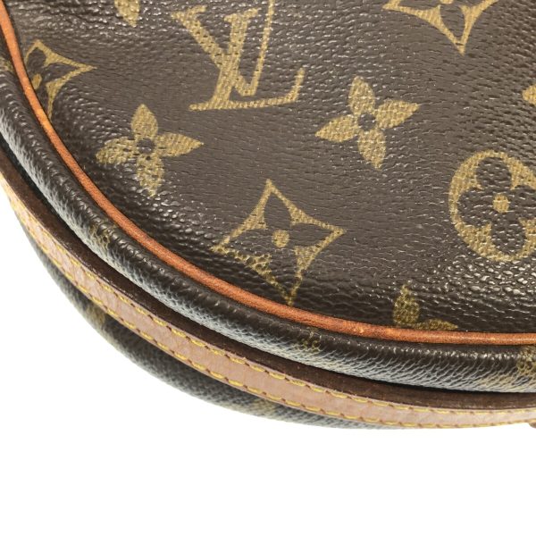 34577782 5 Louis Vuitton Genefeuille Monogram Canvas Shoulder Bag Brown