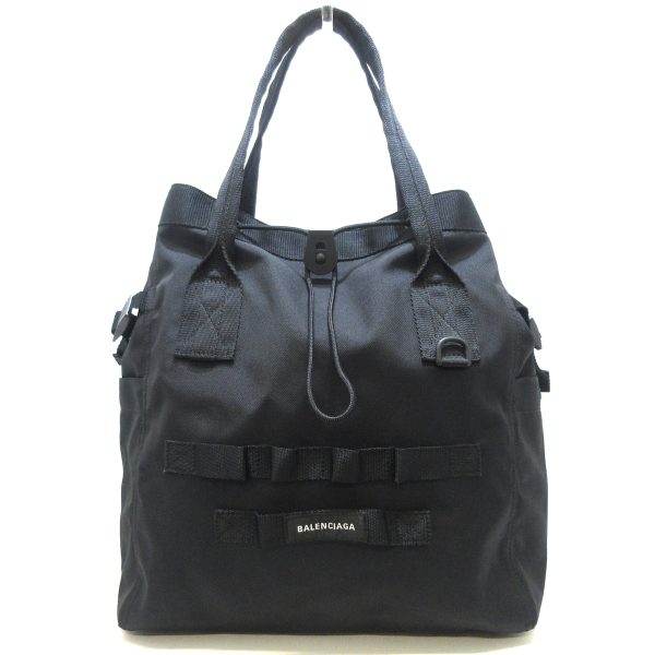 34583171 1 Balenciaga Army Medium Recycled Nylon Tote Bag Black