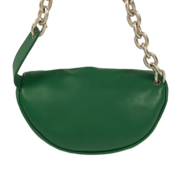 34583820 3 Bottega Veneta The Chain Pouch Green Calf Shoulder Bag