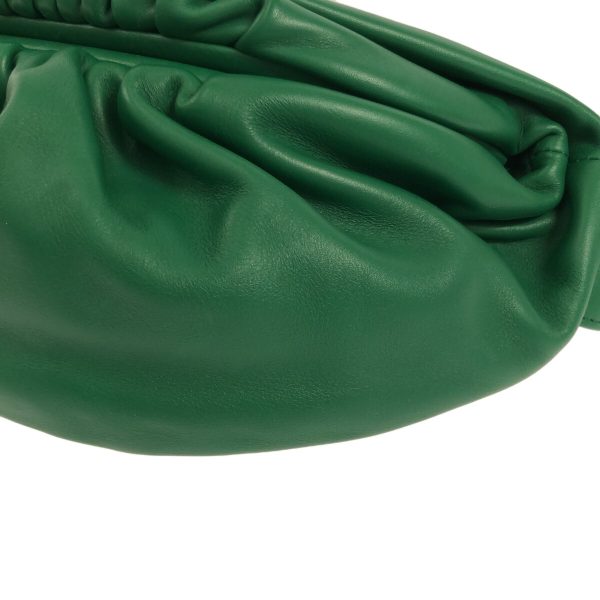 34583820 5 Bottega Veneta The Chain Pouch Green Calf Shoulder Bag