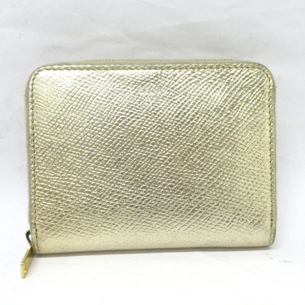 34583823 1 Celine Metallic Leather Coin Case Gold