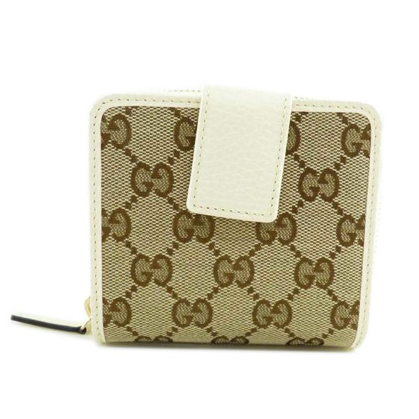 34710 1 Gucci 2 Fold Wallet Biege