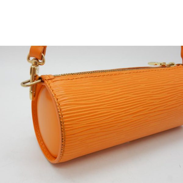 34724 6 Louis Vuitton Epi Soufflo Pouch Handbag Mandarin