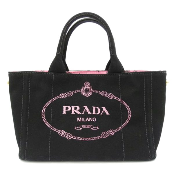 34898 1 PRADA Prada Kanapa Mini Tote 2way Bag Black