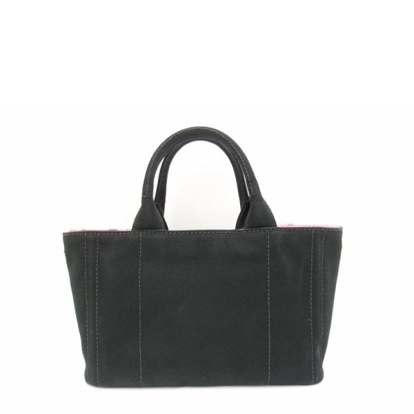 34898 2 PRADA Prada Kanapa Mini Tote 2way Bag Black