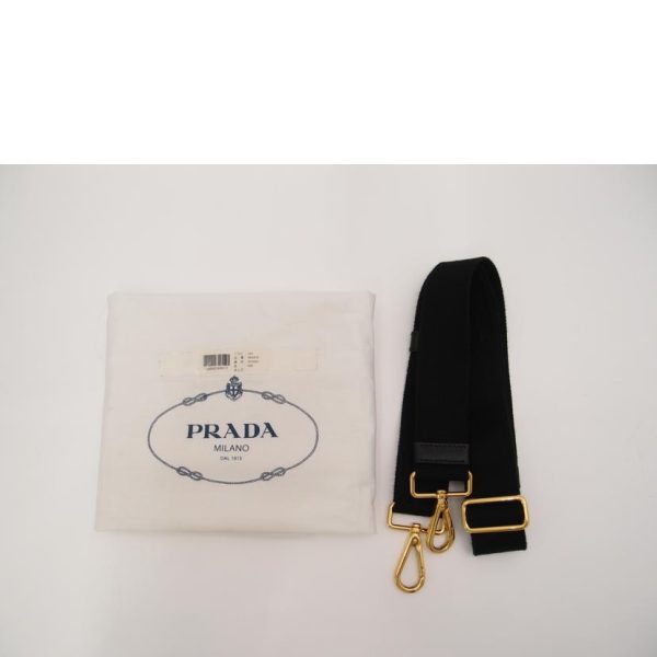 34898 6 PRADA Prada Kanapa Mini Tote 2way Bag Black