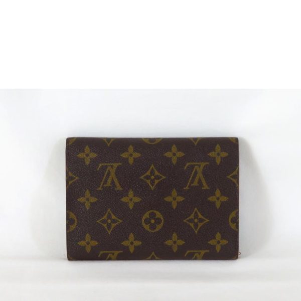 34989 2 Louis Vuitton Tresor Etuy Chequier Wallet Monogram Brown