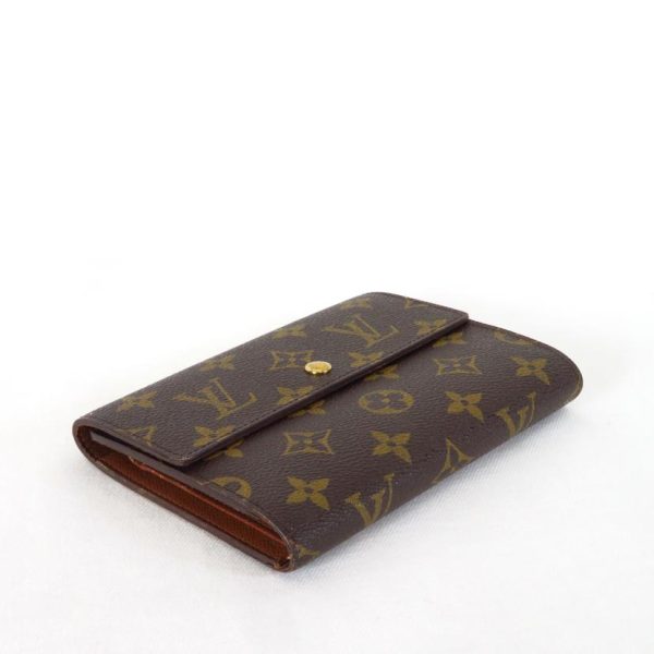 34989 3 Louis Vuitton Tresor Etuy Chequier Wallet Monogram Brown