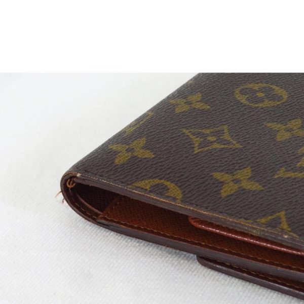 34989 4 Louis Vuitton Tresor Etuy Chequier Wallet Monogram Brown