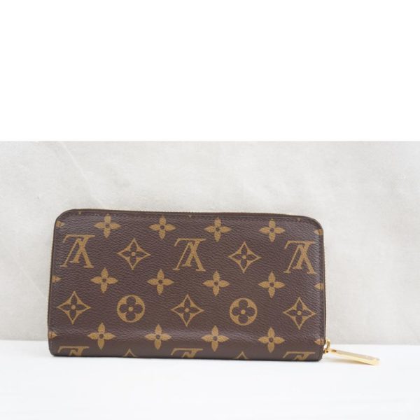 34998 2 Louis Vuitton Zippy Wallet Bag Monogram Coquelicot