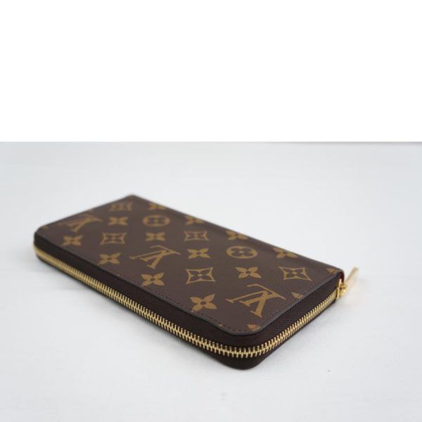 34998 3 Louis Vuitton Zippy Wallet Bag Monogram Coquelicot