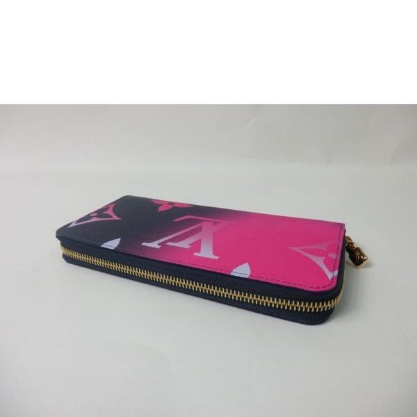 35097 3 Louis Vuitton Zippy Wallet Monogram Giant Midnight Fuchsia