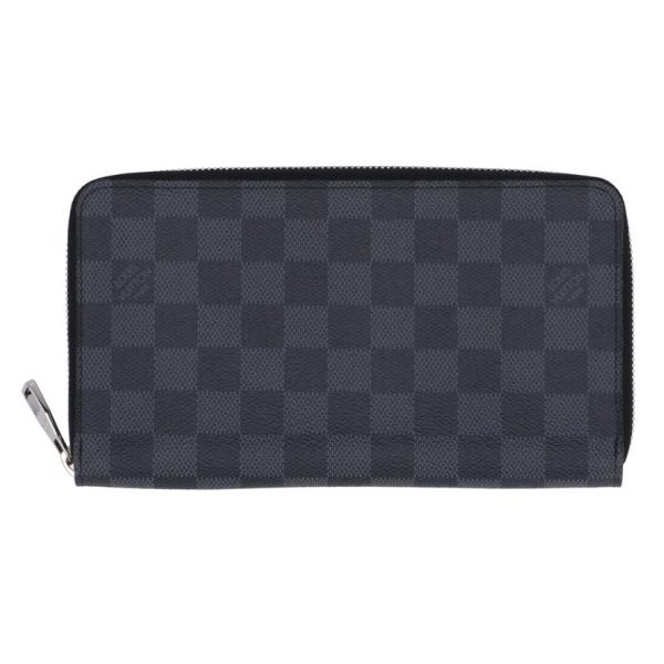 35108 1 Louis Vuitton Zippy Organizer Damier Wallet Black