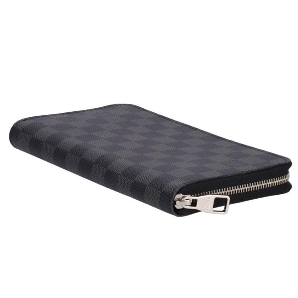 35108 2 Louis Vuitton Zippy Organizer Damier Wallet Black