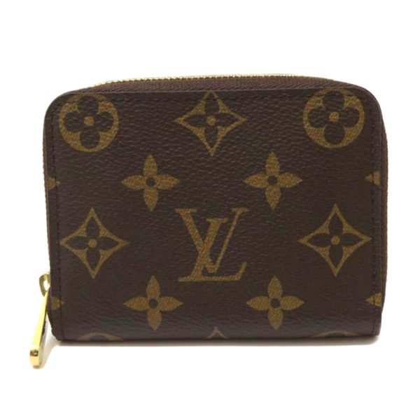 35138 2 Louis Vuitton Zippy Coin Purse Bag Monogram Brown