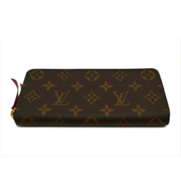 35160 1 Louis Vuitton Portefeuil Clemence Monogram Wallet Fuchsia