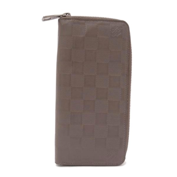 35449 1 Louis Vuitton Zippy Vertical Wallet Brown