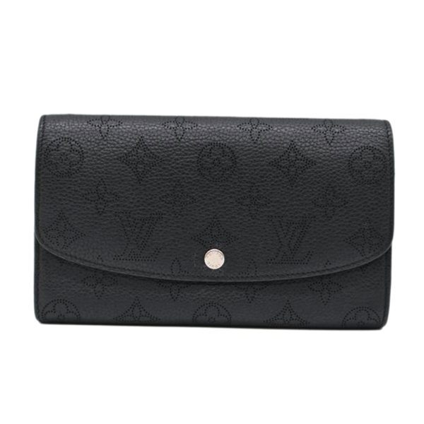 35463 1 Louis Vuitton Portefeuil Iris Wallet Monogram Mahina Noir