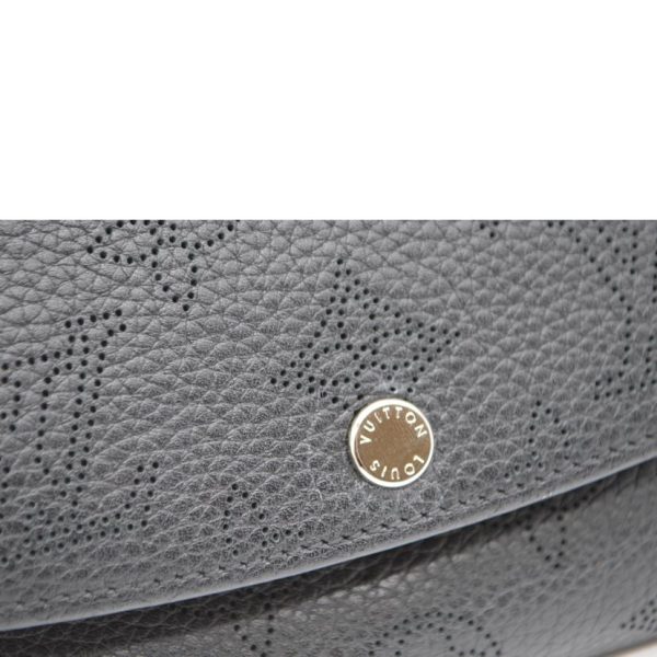 35463 8 Louis Vuitton Portefeuil Iris Wallet Monogram Mahina Noir