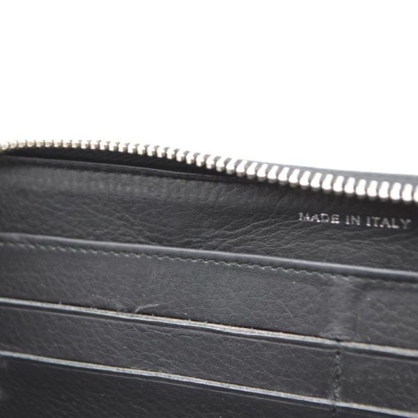 35531 7 Chanel Wild Stitch Round Zipper Long Wallet Noir