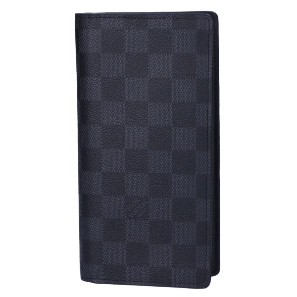 35618591 LOUIS VUITTON Long Wallet Damier Graphite Portefeuille Braza