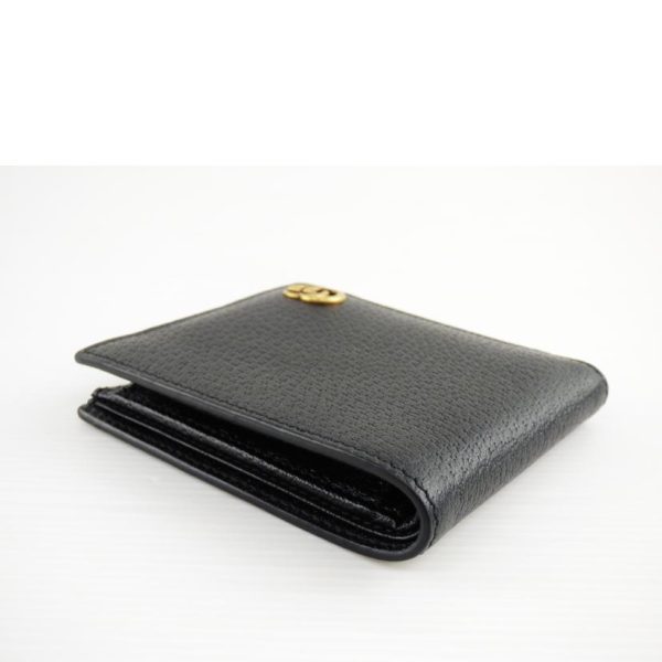 35625 3 Gucci 2 Fold Wallet Black