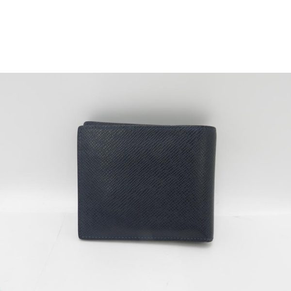 35661 2 Louis Vuitton Portefeuil Amerigo Wallet Taiga Blue Marine