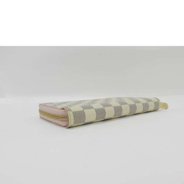 35715 4 Louis Vuitton Zippy Wallet Wallet Damier Azur Rose Ballerine