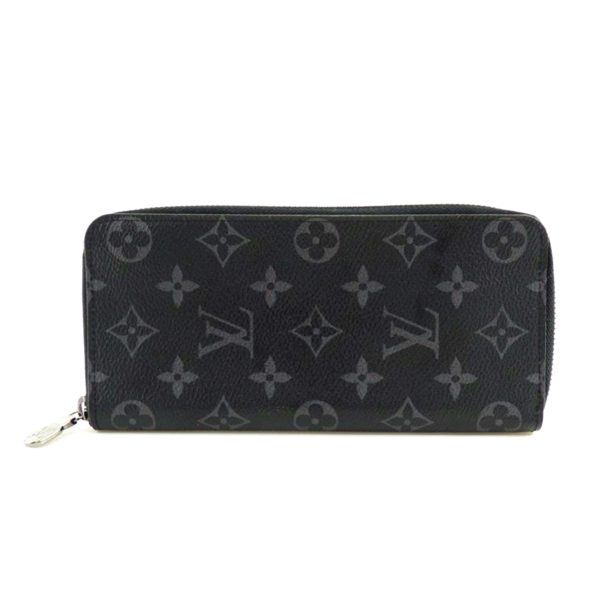 35793 1 Louis Vuitton Zippy Wallet Vertical Monogram Eclipse Wallet Black