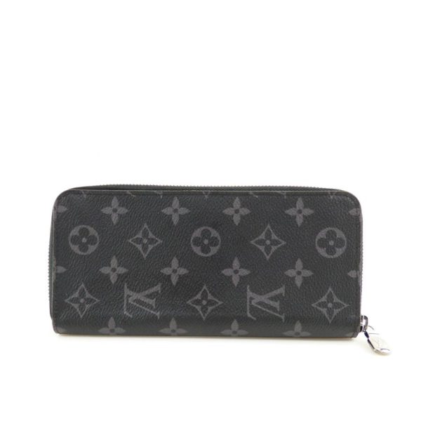 35793 2 Louis Vuitton Zippy Wallet Vertical Monogram Eclipse Wallet Black