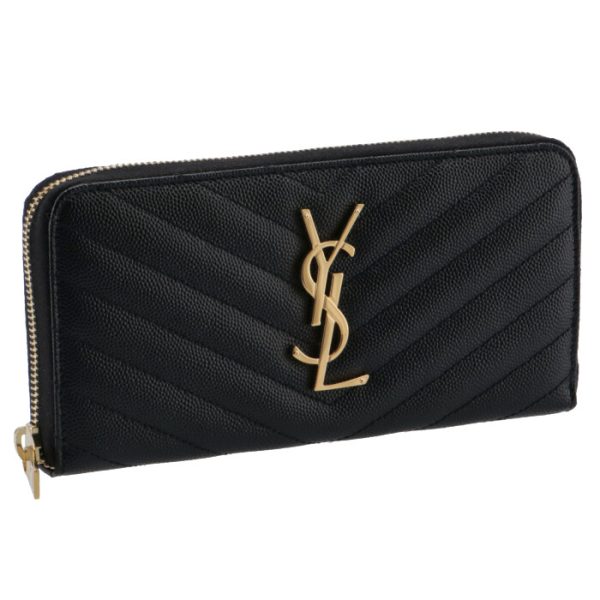 358094bow011000 SAINT LAURENT PARIS Wallet MONOGRAMME Long Wallet