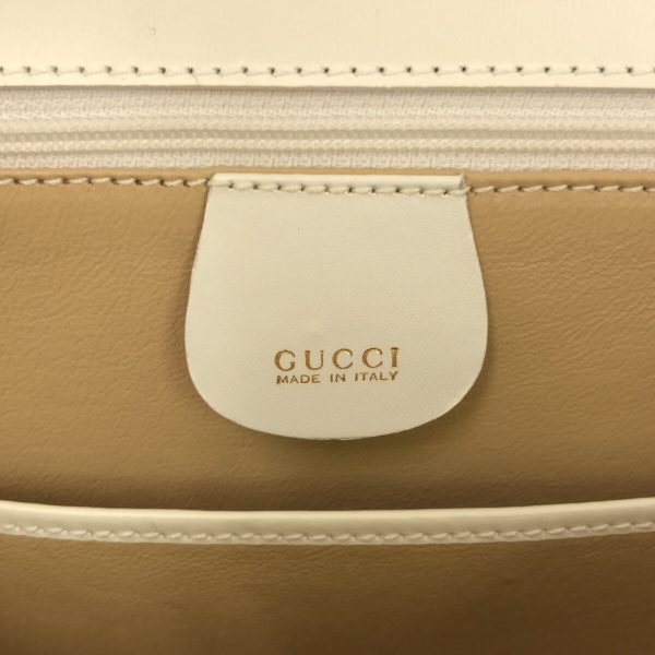 35868365 7 Gucci Handbag White Leather