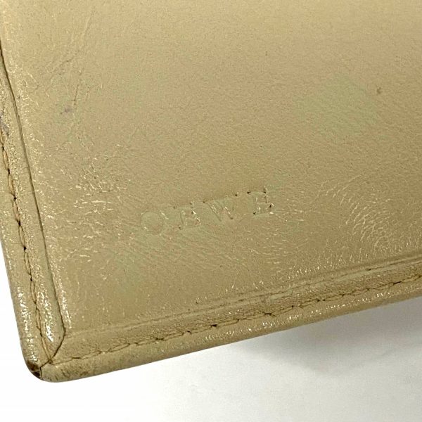 35869505 5 Loewe W Hook Wallet Leather Beige