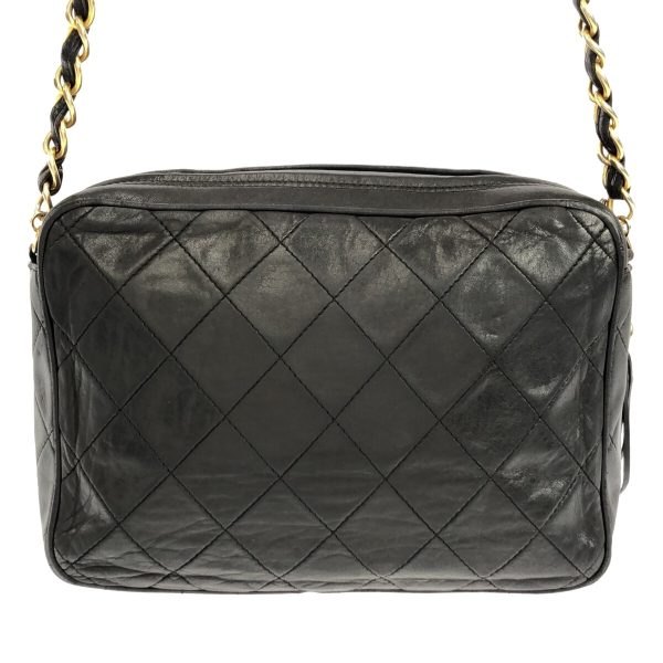 35871288 3 Chanel Shoulder Bag Lambskin Black