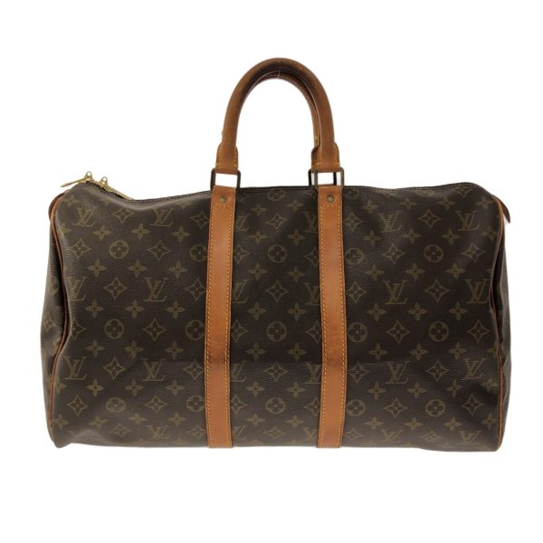 35872664 1 Louis Vuitton Keepall Monogram Canvas Boston Bag Brown