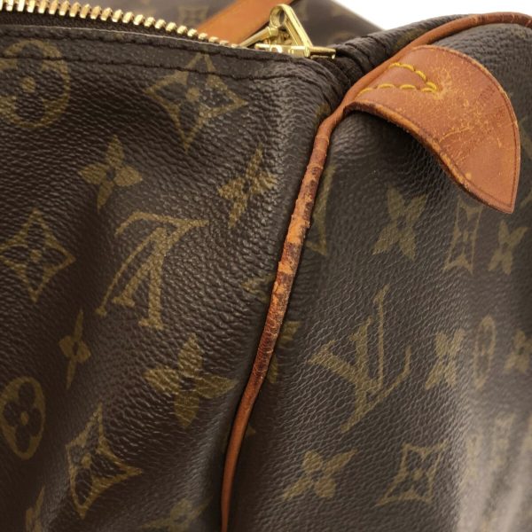 35872664 13 Louis Vuitton Keepall Monogram Canvas Boston Bag Brown