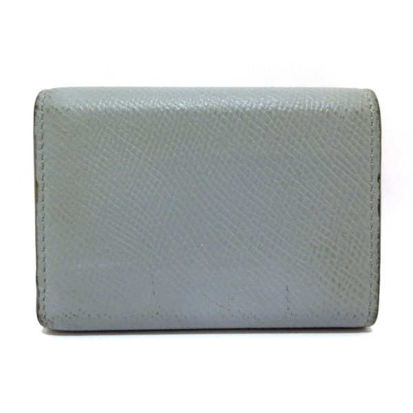 35873939 2 Celine Leather Folded Compact Wallet Blue