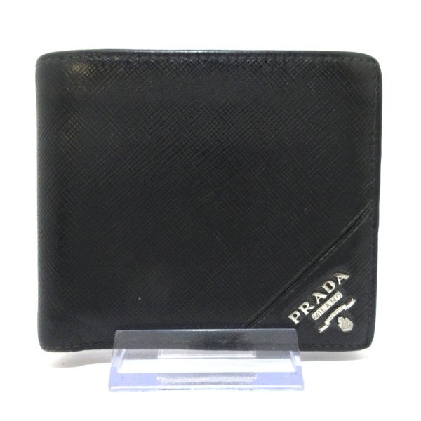 35874128 1 Prada Bifold Wallet Leather Black