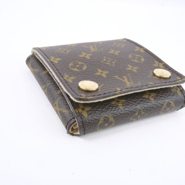 36020304 4 Louis Vuitton Jewelry Case Monogram Canvas SN0055 Pouch