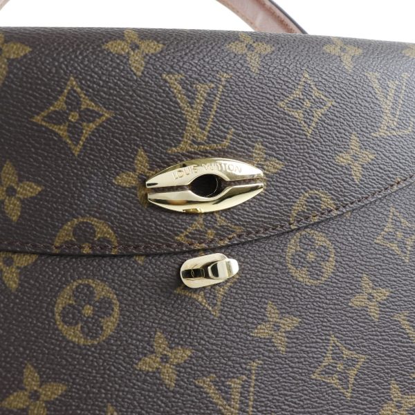 36040403 9 LOUIS VUITTON Malselv Handbag Monogram Canvas Brown