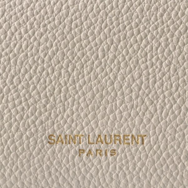 360432b680j9207 3 Saint Laurent Paris Key Case Ivory