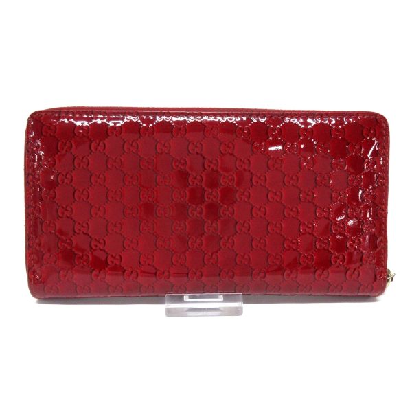 36087127 2 Gucci Candy Micro GG Long Wallet Red Enamel