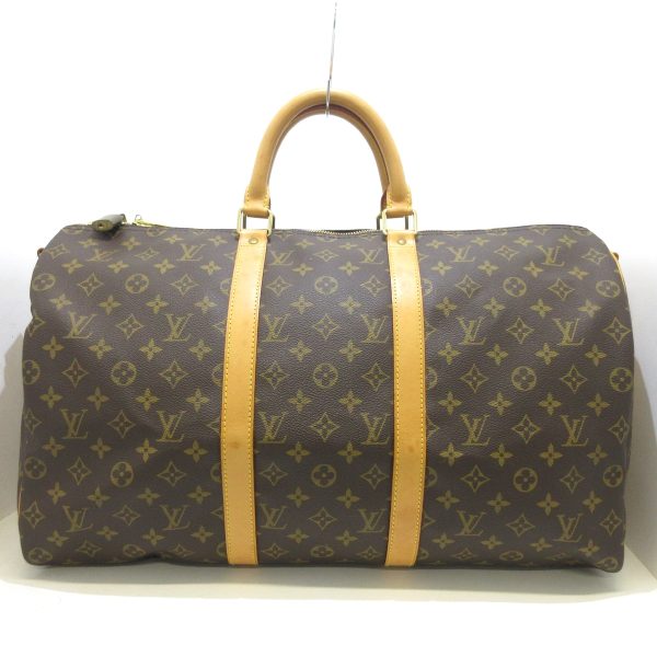 36136824 1 Louis Vuitton Keepall Bandouliere Monogram Canvas Boston Bag Brown