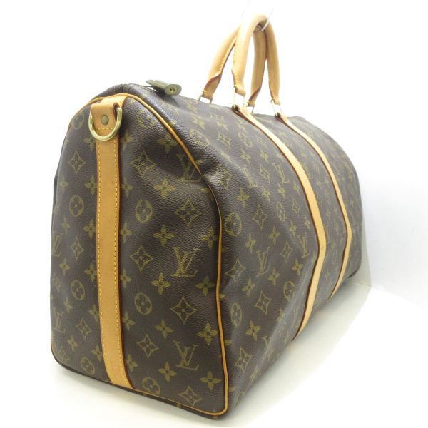 36136824 2 Louis Vuitton Keepall Bandouliere Monogram Canvas Boston Bag Brown