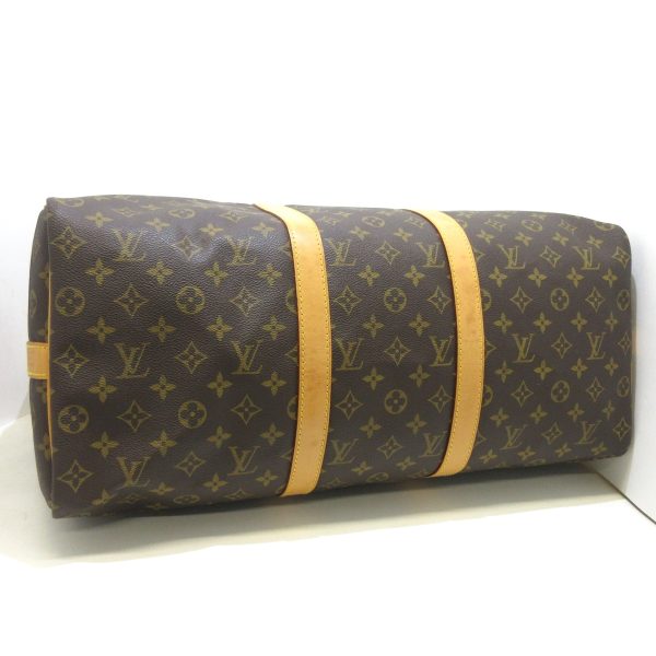 36136824 4 Louis Vuitton Keepall Bandouliere Monogram Canvas Boston Bag Brown