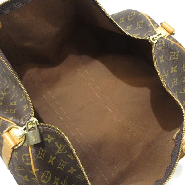 36136824 6 Louis Vuitton Keepall Bandouliere Monogram Canvas Boston Bag Brown