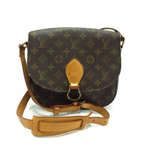 36138465 1 Louis Vuitton Saint Cloud Monogram Canvas Shoulder Bag Brown